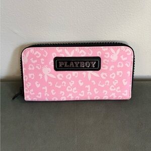 PLAYBOY Pink Animal Print Wallet
